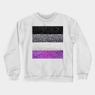 Asexual Glitter Flag Crewneck Sweatshirt